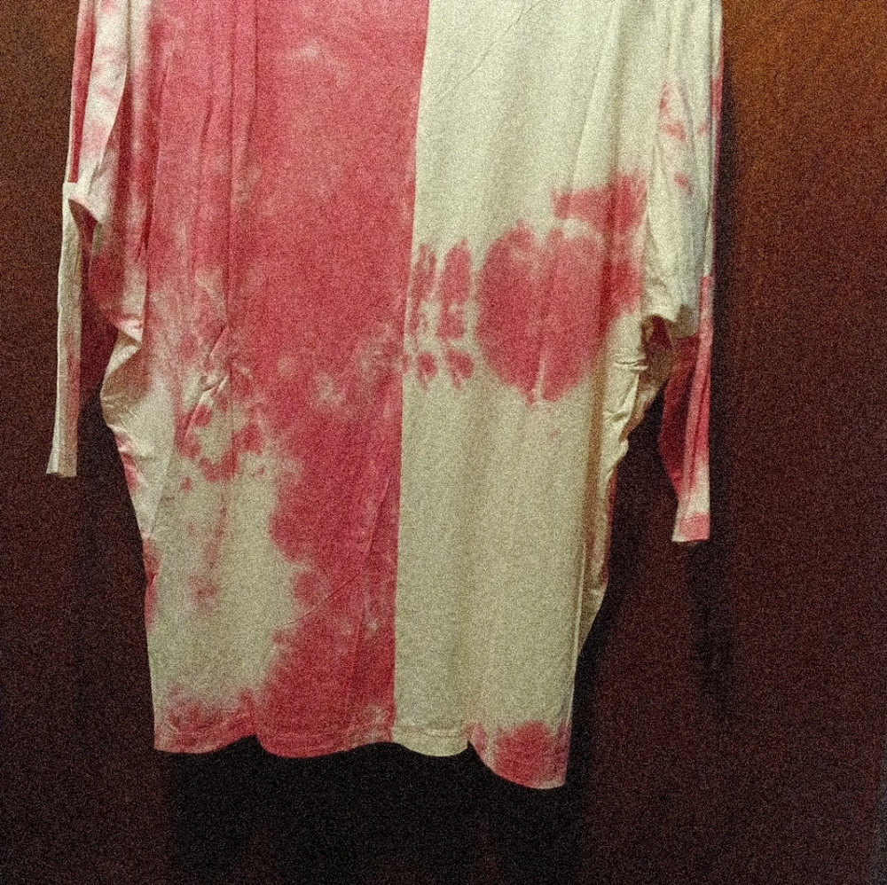 Hayden Los Angeles NWT Tie Dye Drop Shoulder Top Size Large - Picture 4 of 5